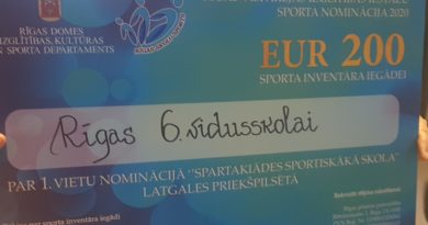 1. vieta Latgales priekšpilsētas starpskolu sacensību spartakiādē! 1. vieta Latgales priekšpilsētas starpskolu sacensību spartakiādē!