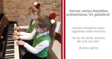 Sveicam Latvijas Republikas proklamēšanas gadadienā! Sveicam Latvijas Republikas proklamēšanas gadadienā!