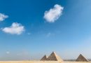 three great pyramid under the blue sky
