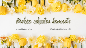radošo orķestru koncerta afiša