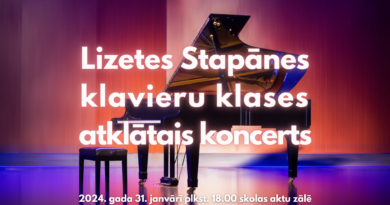 Lizetes Stapānes klavieru klases audzēkņi aicina uz koncertu!