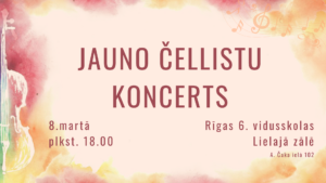 Jauno čellistu koncerta afiša