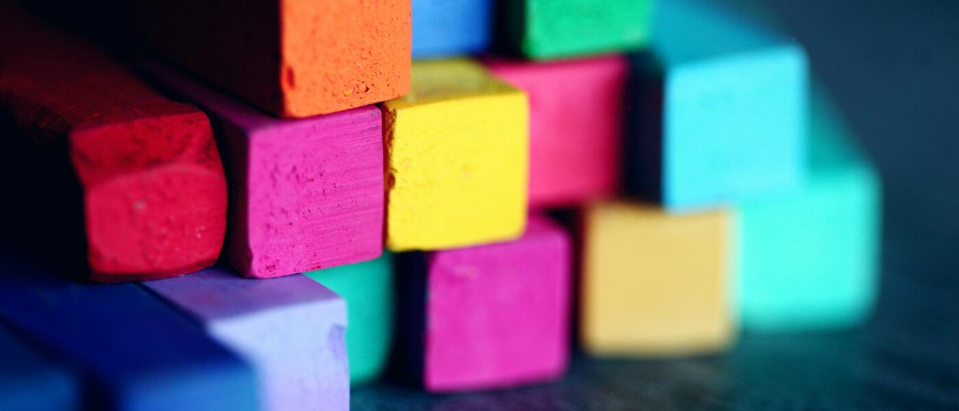 assorted color bricks