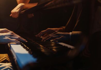 a person playing piano