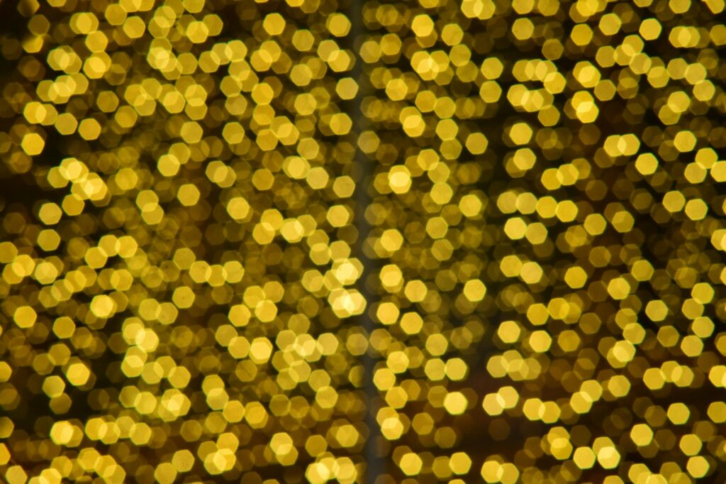 warm golden bokeh light abstract background