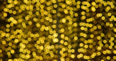 warm golden bokeh light abstract background