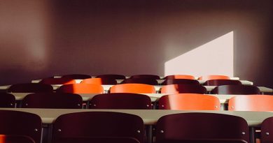 empty seats in classroom