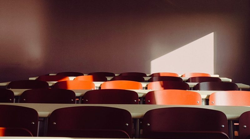 empty seats in classroom